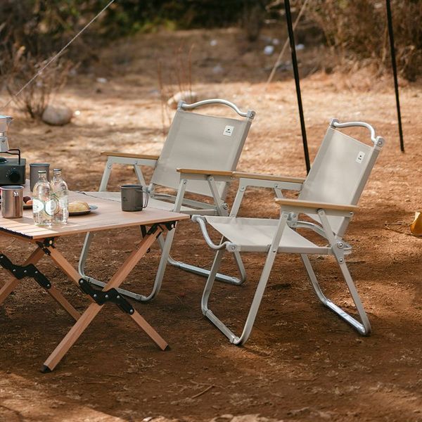 Розкладний стілець Naturehike CNK2300JU012, бежевий 2613 фото