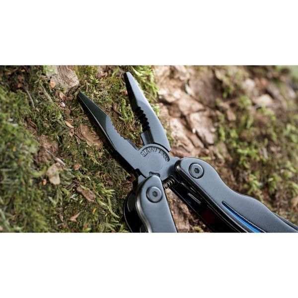 Мультитул Ganzo G109, (16.5 см) 10 функцій, чорний з блакитним + чохол 3955 фото